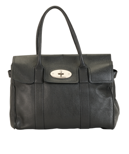 Large Bayswater, &pound;595, Handbags, Grey, Leather, Front view